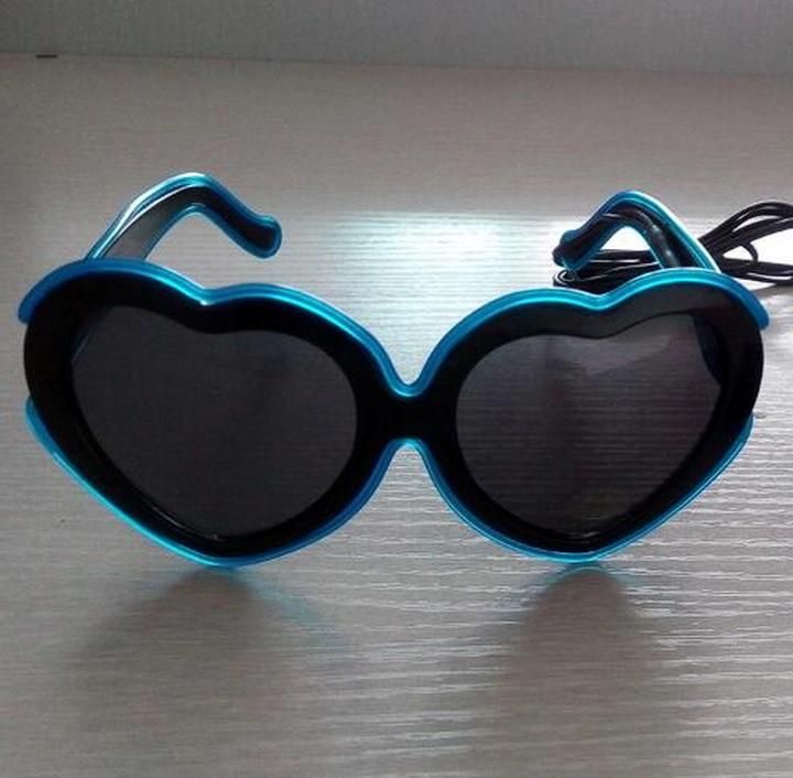 Dancing Party Heart-Shaped LED Glow Glasses