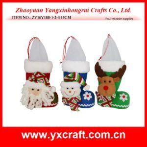 Christmas Decoration (ZY16Y180-1-2-3 19CM) Kid Santa Candy Boot Christmas Beads