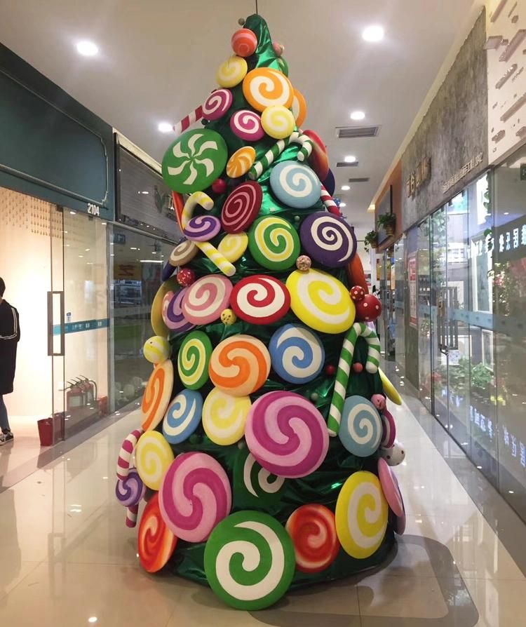 Festival Decoration Candy Christmas Shopping Mall Scene Setup Decoration
