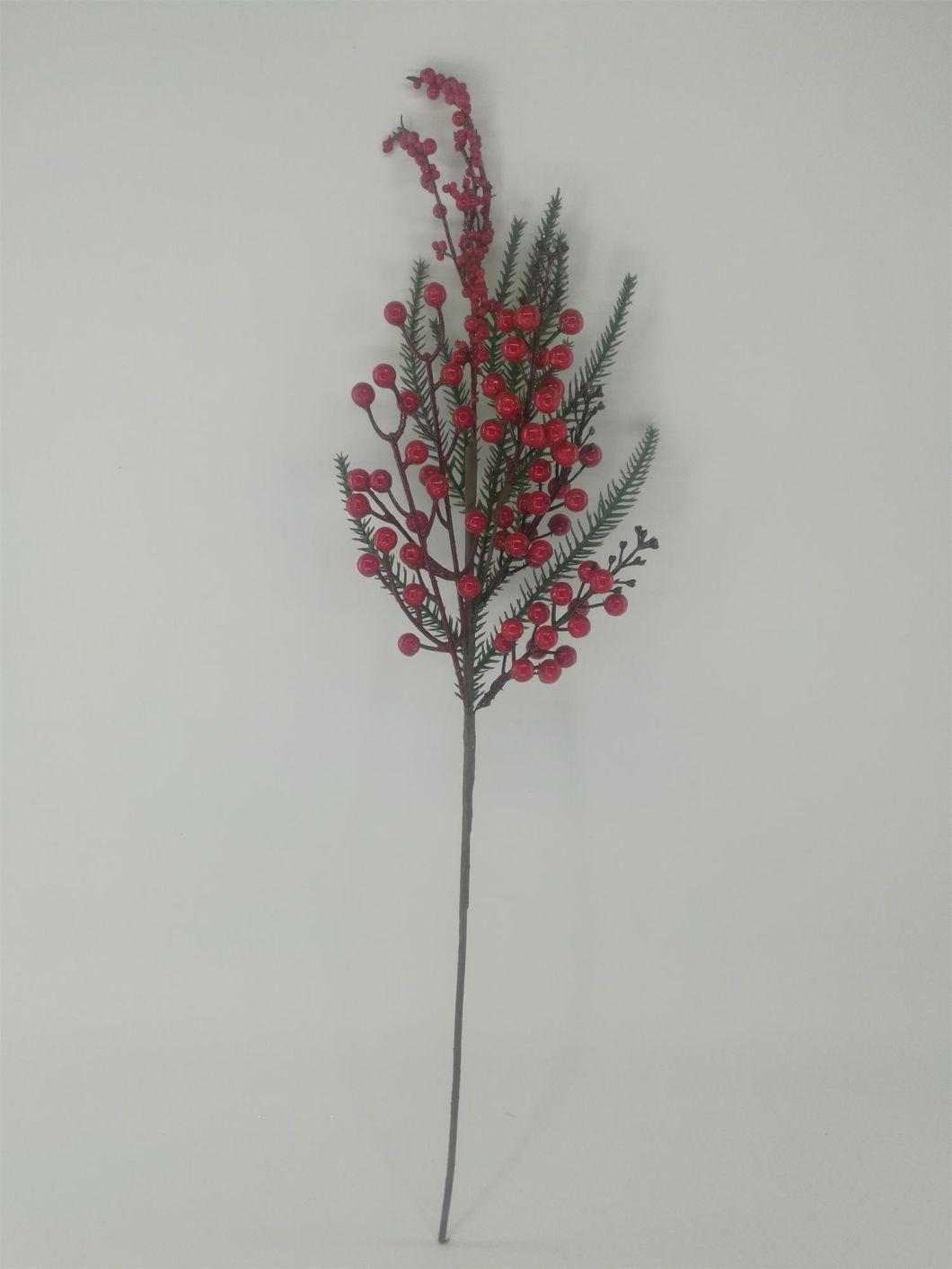 Factory Wholesale Artificial Berries Ball Christmas Floral Pick Berry Bouquet Picks Christmas Tree Decorations