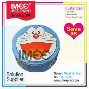 Imee Wholesale Custom Cartoon Pattern Printing Size Shape Customized Soy Wax Candle Can
