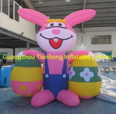 4m Tall Giant Advertising Inflatable Easter Bunny Rabbit