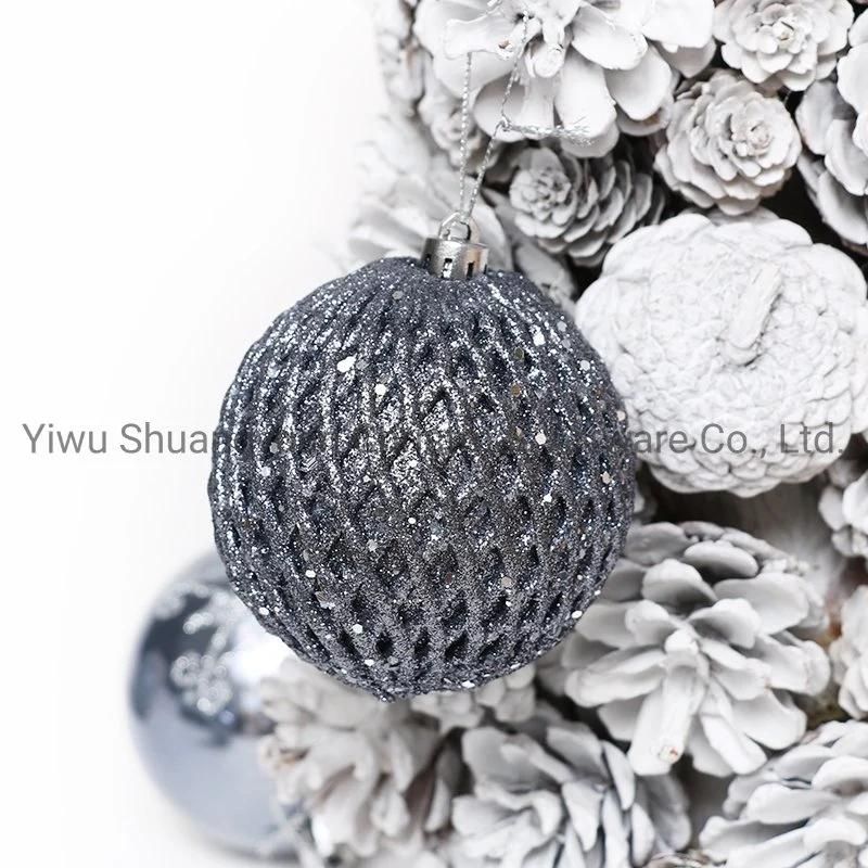 2020 New Design High Sales Christmas Shiny Painted Ball for Holiday Wedding Party Decoration Supplies Hook Ornament Craft Gifts