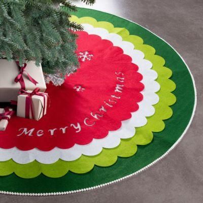 Foreign Trade Amazon New Tree Skirt Creative Christmas Decorations Christmas Tree Bottom Apron Christmas Tree Skirt