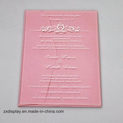 Laser Cut Luxury Wedding Invitations Cards 5X7 Inch Acrylic