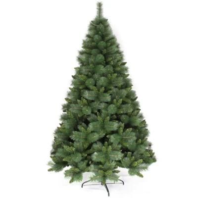 Yh2056 New Design Decoration Pine Needle PVC Mix Full Christmas Green Christmas Tree