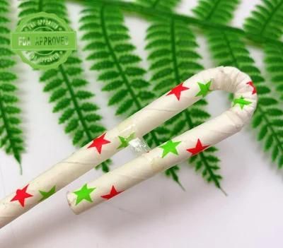 Eco-Friendly Biodegradable Paper Straw with Colorful Mood Drinking Festival Decoration Straws