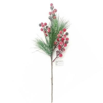 Hot Sale High Quality Plastic Christmas Decoration Artificial Red Berry