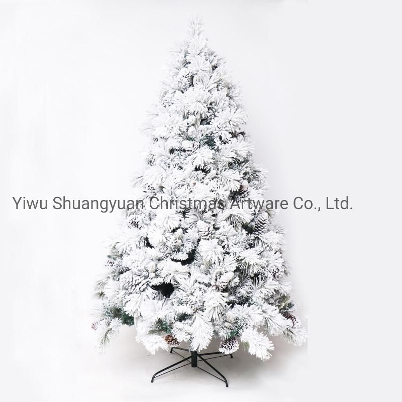 High Quality Artificial Flocked Pine Needle and PVC Christmas Tree