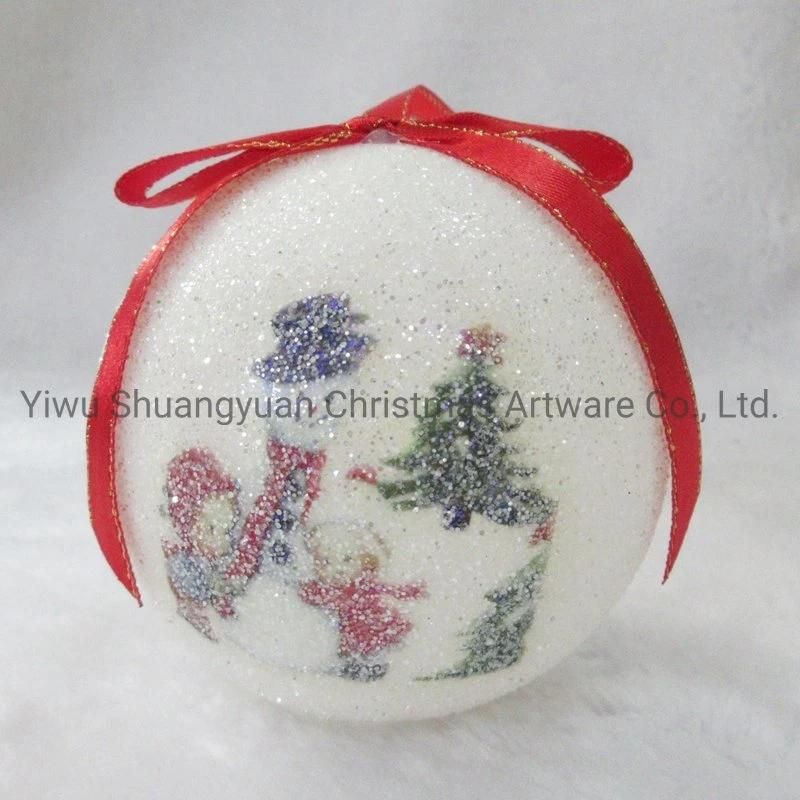 2021 New Design High Sales Christmas Paper Ball for Holiday Wedding Party Decoration Supplies Hook Ornament Craft Gifts