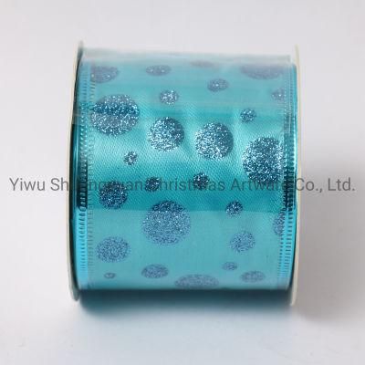 Christmas Ribbon Decor for Holiday Wedding Party Decoration Supplies Hook Ornament Craft Gifts
