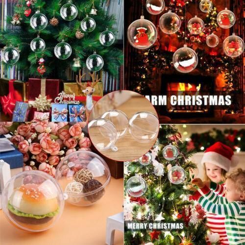 Plastic Openable Transparent Ball Christmas Ball for Party