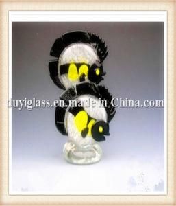 Animal Black Fish Glass Craft for Display