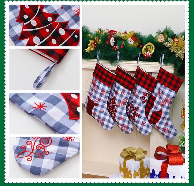 New Christmas Decorative Gifts Household Christmas Tree Pendant Cartoon Christmas Socks Children′s Christmas Gift Bag for Kids