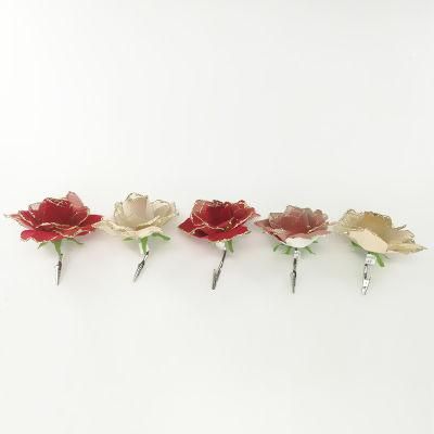 Single Stem Artificial Silk Rose Flower