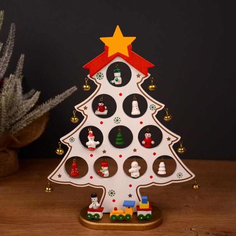 Christmas Decorations Christmas Tree Decorations Wooden Tabletops Decorate Christmas Gifts