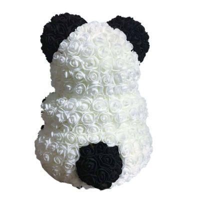 Mother&prime;s Day Gift Rose Panda White and Black Artificial Rose Anniversary