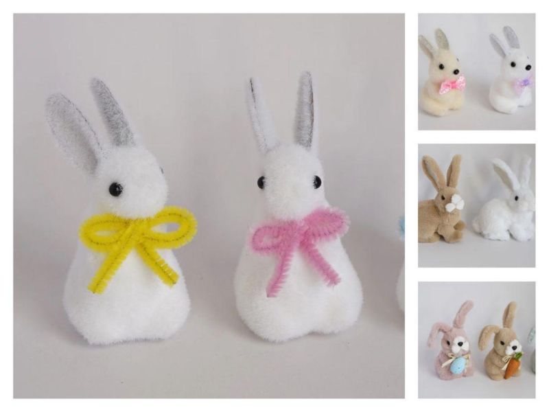 Factory Suppliers Customized Handcraft Ornament Foam Bunny Decoration Easter