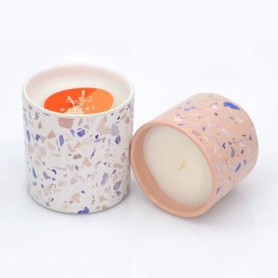Hot Sale 8.5*8cm Ceramic Candle with High Quality Fragrance for Party