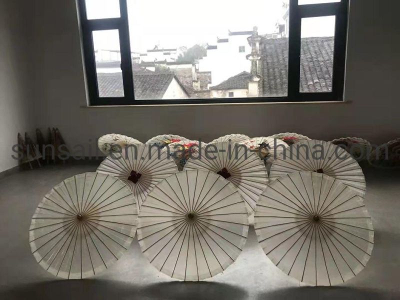 High Quality Rice Paper Bamboo Parasols