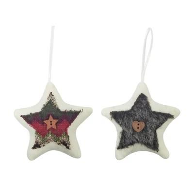 Hot Craft Supplies Christmas Decoration Fabrics Ornaments Star Pattern
