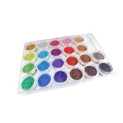 China Color Colorful Acrylic Art Nail Colors Glitter Powder