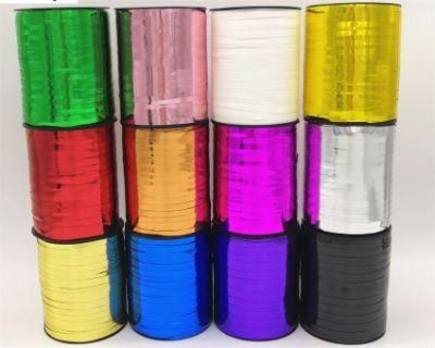 500 Yards/Roll Laser Aluminized Rainbow Film Metal Ribbon Br6003