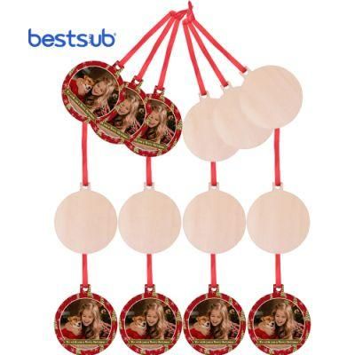 Bestsub Sublimation Decoration Gift Plywood Christmas Ornament (Ball)