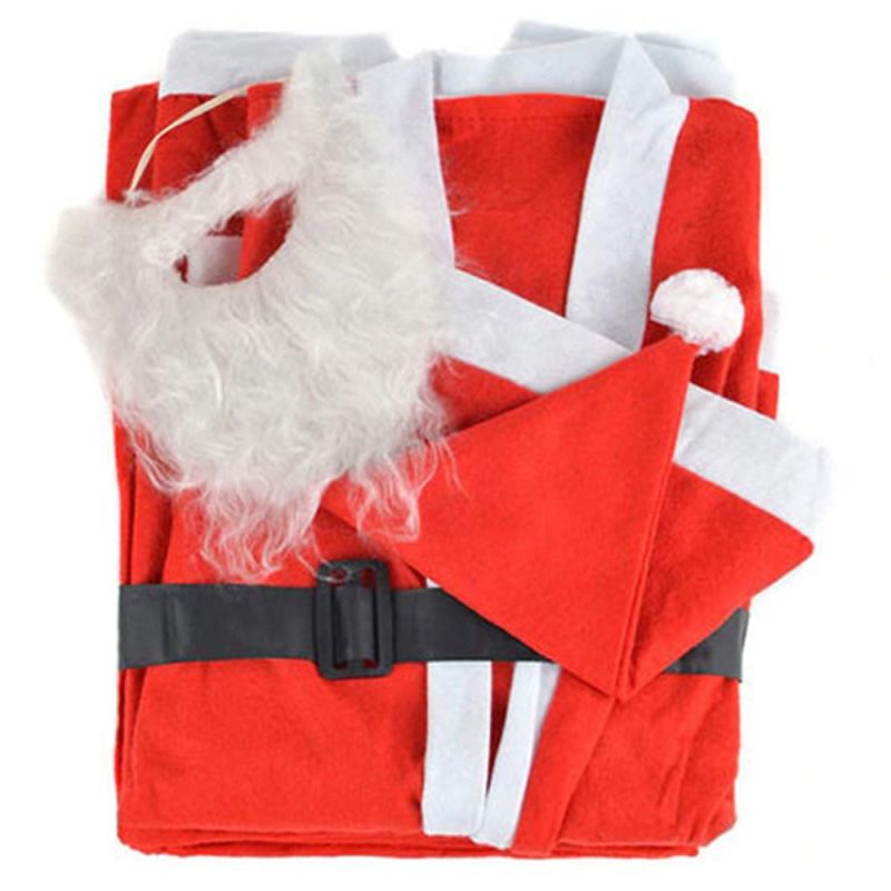 New Cheap Red Santa Claus Costume