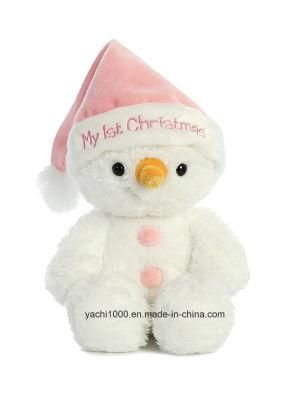 Cartoon Stuffed Soft Mascot Toy Christmas Snowman Decor Toy