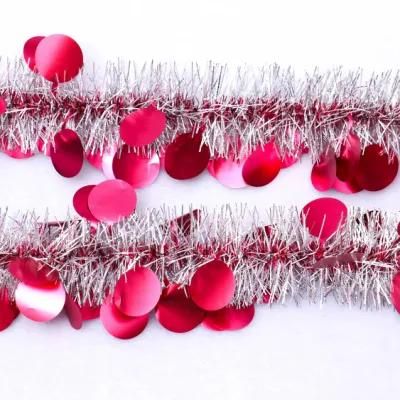 High Quality Watermelon Red Christmas Tinsel Shredded Tinsel