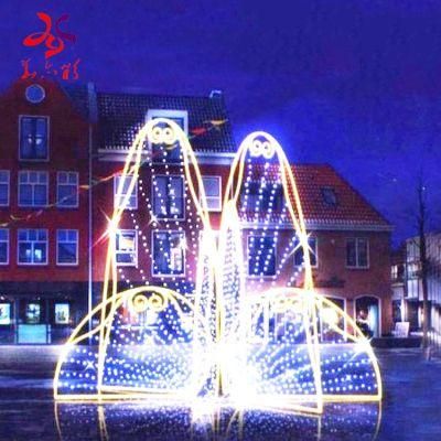 Outdoor Waterfall 3D Fountain Motif Lights for Festival Christmas Illumination