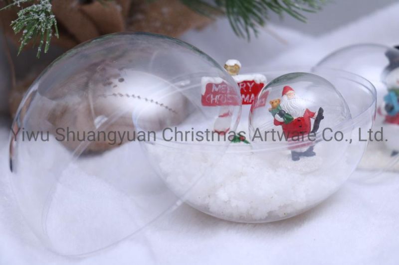 New Design High Sales Christmas Plastic Ball for Holiday Wedding Party Decoration Supplies Hook Ornament Craft Gifts