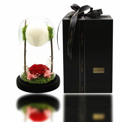 Wholesale Preserved Roses Handmade Eternal Rose in Glass Doom Gift for Her Valentine&prime;s Day Mother&prime;s Day Anniversary Birthday