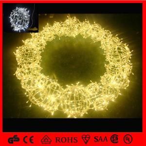 LED Motif Decoration Christmas Ball Shape Fancy Wreath Light