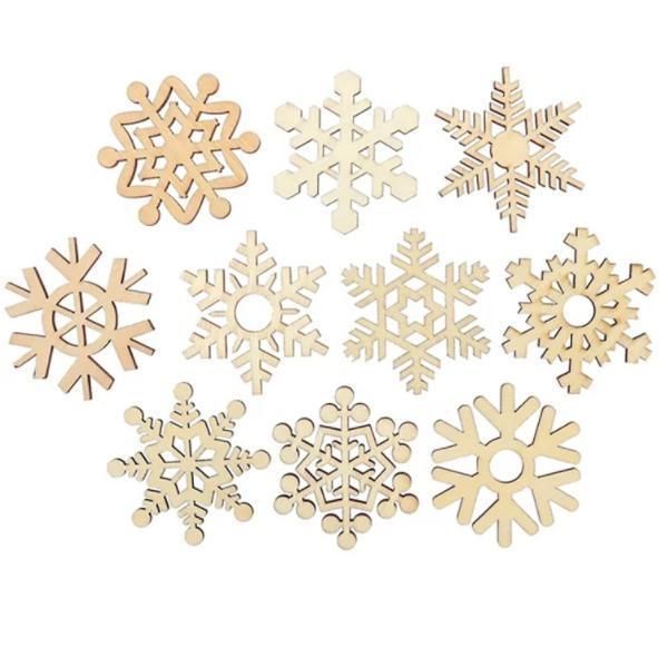 Wooden Crafts Christmas Snowflake Decoration Other Holiday Decorations Gifts