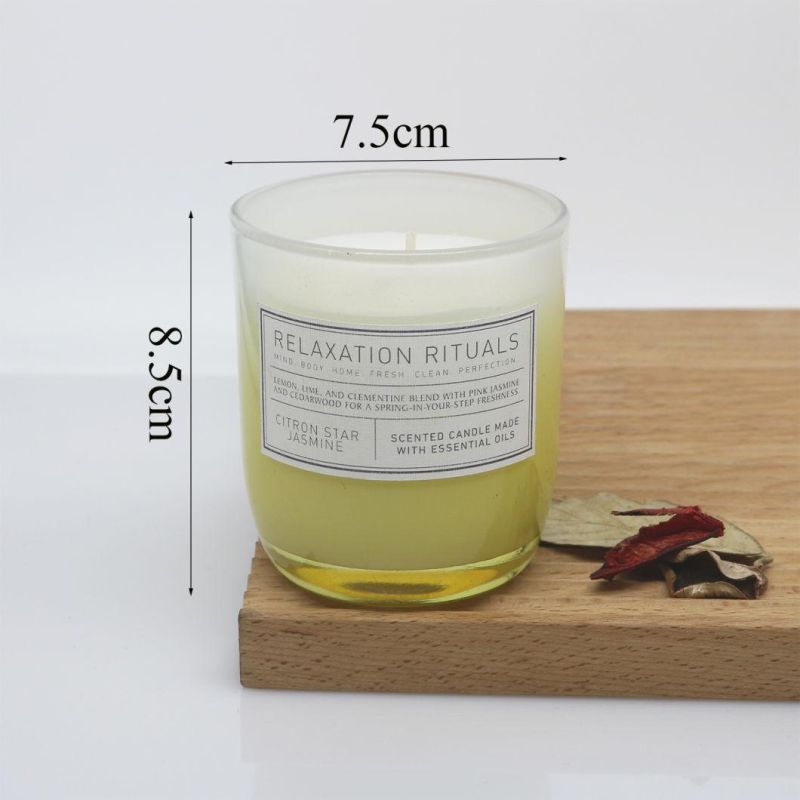 Fashion Designed Glass Jar Candle for Home Decor