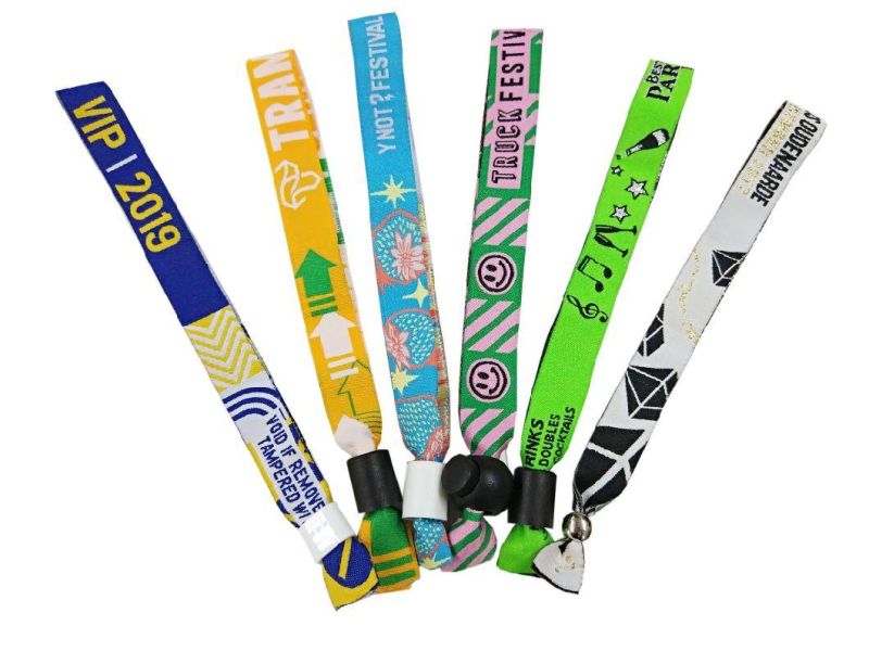 Party Wristbands Custom Woven Wristband for Event Entrance Ticket