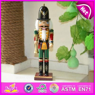 2015 Wooden Nutcracker Toy for Promotion Gift, Cheap Promotion Gift for Christmas, Promotion Gift Wooden Toy Nutcracker W02A086