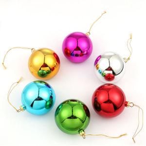 Promotional Plastic Ball Christmas Tree Hanging Decorations