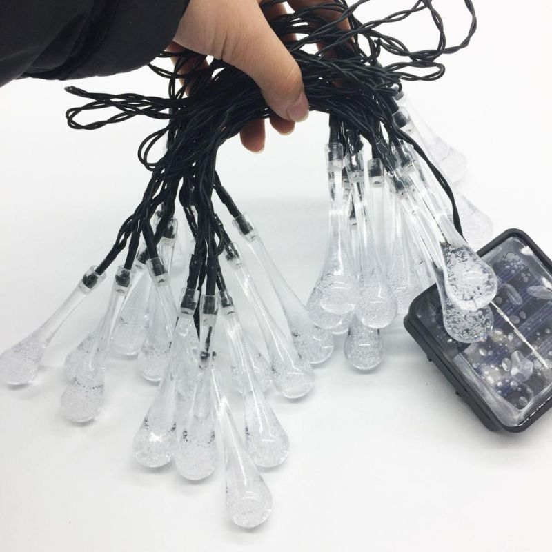 Water Droplets String Lights Raindrop Fairy Rope Lights Home Decoration