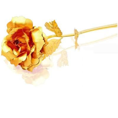 LED 24 K Flower Valentines Gift 24K Gold Foiled Rose Galaxy Rose in Box Valentine Gifts 2021