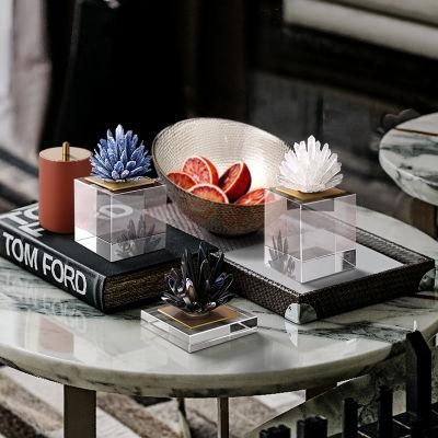 Modern Farmhouse Centerpiece Dining Table Accessories Finials Ornament Small Crystal Decoration