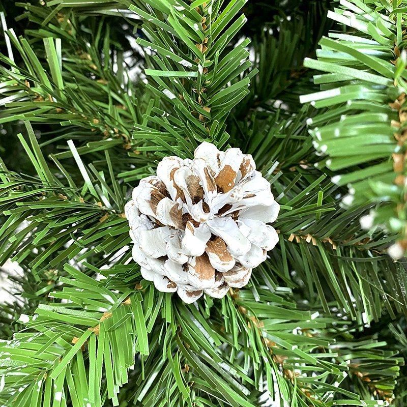 6FT PVC Christmas Tree with Pinecones and Red Berries