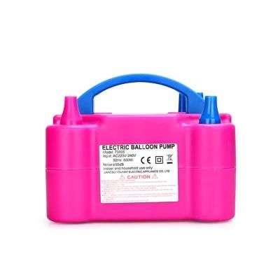 110V 600W 220V 600W Electric Balloon Blower Pump Portable Dual Nozzle Rose Red Electric Balloon Inflator Pump