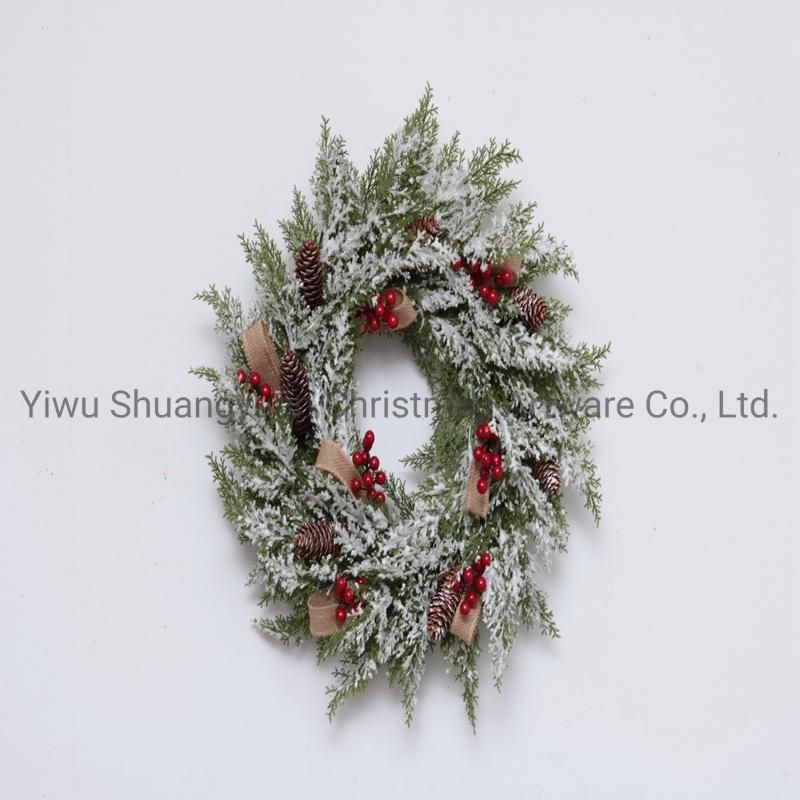 Christmas Wreath for Holiday Wedding Party Decoration Supplies Hook Ornament Craft Gifts