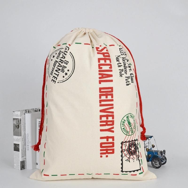 Christmas Large Sacks Santa Stocking Gift Sack Express Delivery Present Bag Red Drawstring Gift Bag Large Size