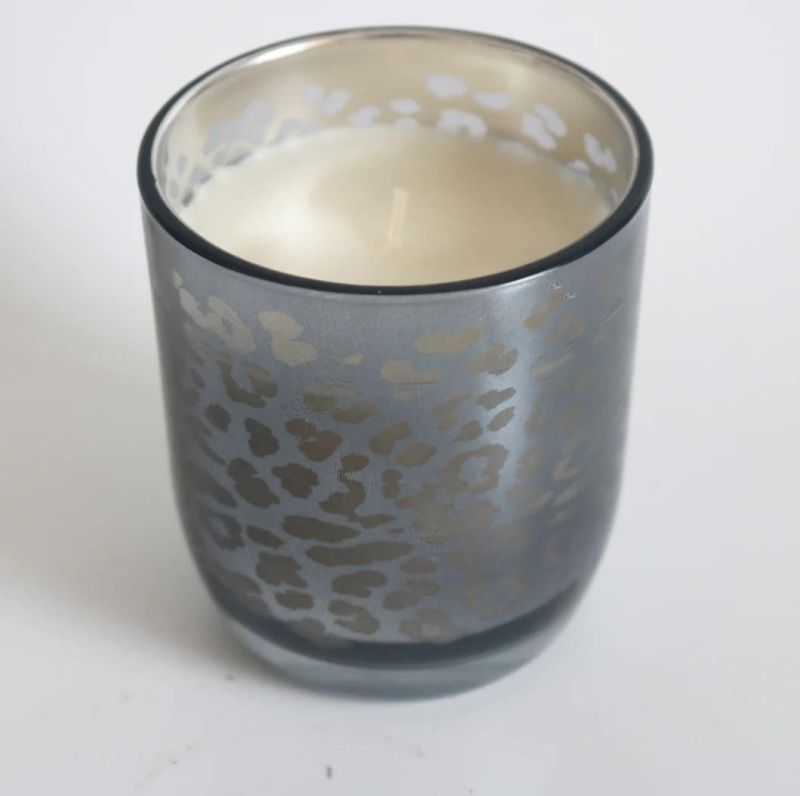 4.9oz Luxury Black Electroplating Candle for Holiday Home Decoration