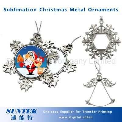 Sublimation Wholesale Christmas Decorations Ceramic Blank Pendant/Ornament