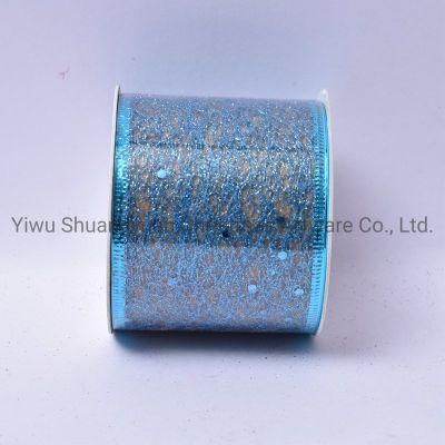 Christmas Ribbon Decor for Holiday Wedding Party Decoration Supplies Hook Ornament Craft Gifts